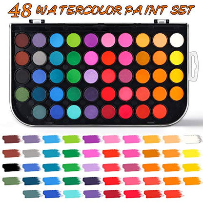 48 Colors Watercolor Paint (12 Ounce)