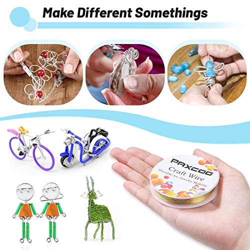 3 Pack Jewelry Wire Craft Wire 18 Gauge Tarnish Resistant Beading Wire for Jewelry Making Supplies and Crafting (45 Foot)
