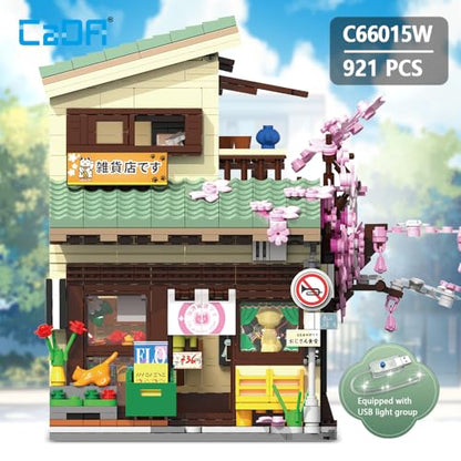 Japanese Style Cat Grocery Store House Building Set