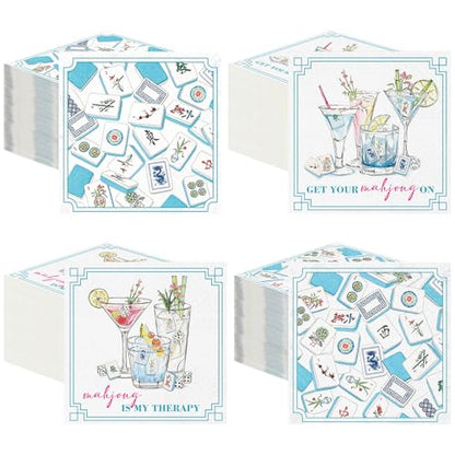 Mahjong Napkins 200 Pcs Cocktail Paper for Party Outdoor Events (200 Count)