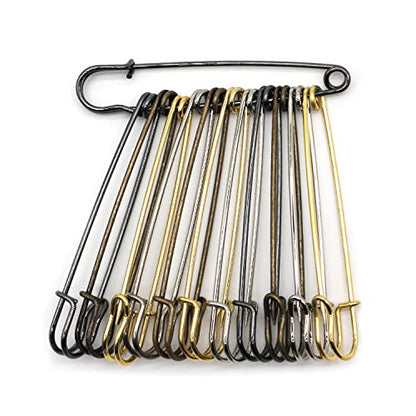 16pcs Extra Large 4inch Safety Pins for Crafting