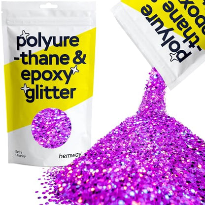 Resin Glitter Purple Holographic 100g Extra Chunky (3.5274 Ounce)