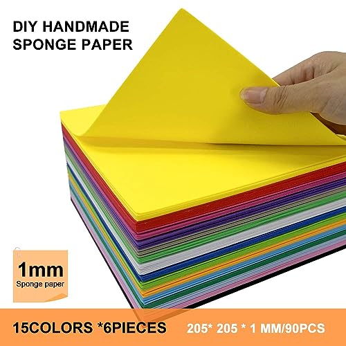 90 Pack EVA Foam Sheets (90 Count)