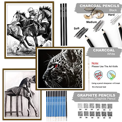 33 Pro Drawing Kit Sketching Pencils Set