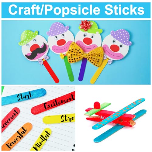 60 Pcs Jumbo Popsicle Sticks (60 Count)