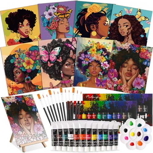 36 Pcs Paint and Sip Kit Gift for Adults 8''x10'' (36 Count)