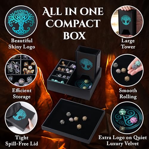 All-in-One Game Roamer - Dice Tray & Tower for DND and RPG