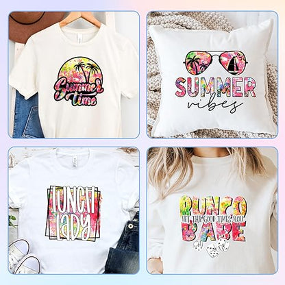 Pink Green Splash Heat Transfer Vinyl