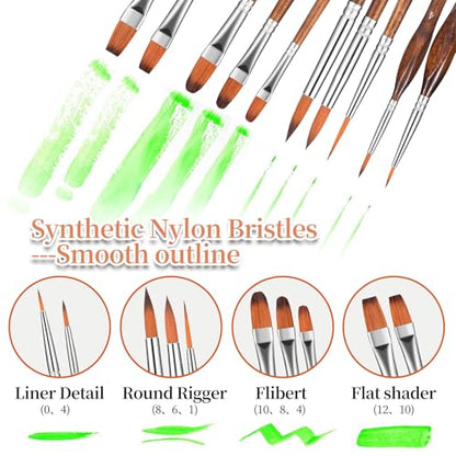 29pcs Paint Brush Set