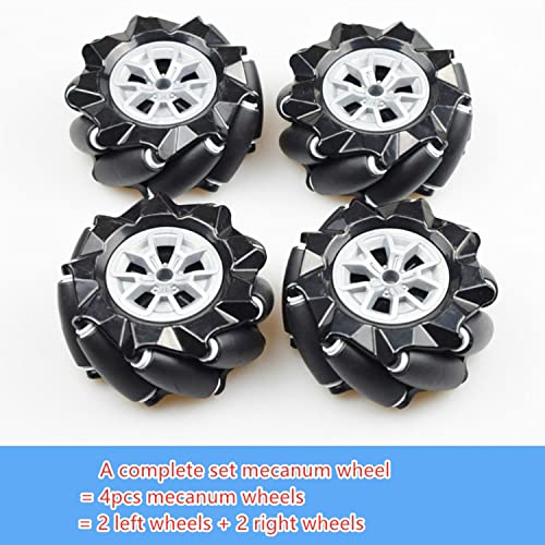 Mecanum Wheel 4wd Metal Robot Car Chassis Control Learning Kit for Arduino Raspberry Pie Microbit with DC Encoder Motor