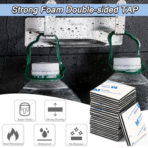 150Pcs Double Sided Foam Tape Sticky Mounting Pads for Wall Crafts (150 Count)