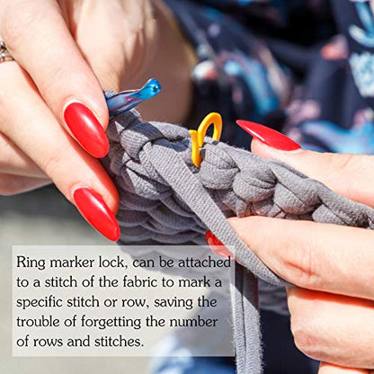 40 Pcs Stitch Markers for Crocheting