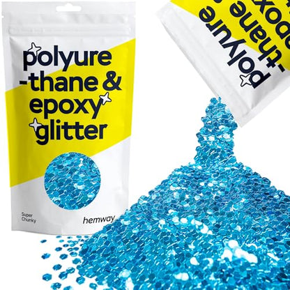 Resin Glitter Ocean Blue 100g Super Chunky (3.5 Ounce)