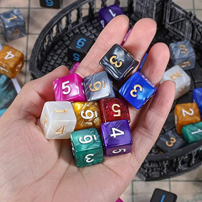 100pcs D6 Dice Set for Dungeon and Dragons (100 Count)