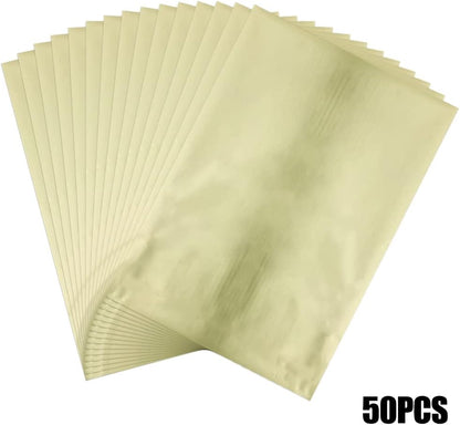 300 Pieces Toner Reactive Foil 6 Assorted Color Foil Paper Sheets for Arts Crafting Foil Plate Card Making Decoration Hot Foil Roll Transfer Foil Sheet for Craft Cardstock DIY Card Invitation Supplies