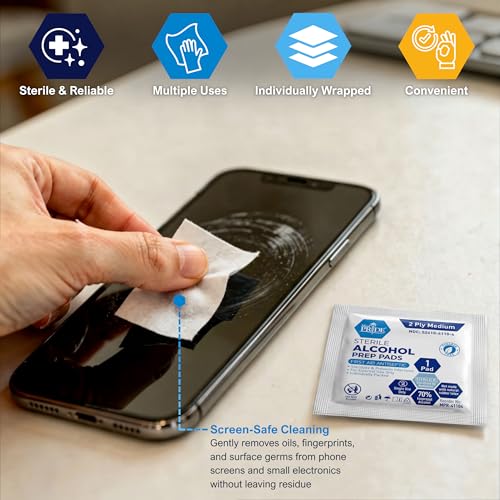 Sterile Alcohol Prep Pads (200 Count)