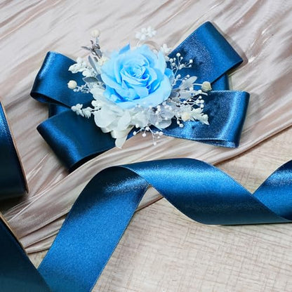 Navy Satin Ribbon 1.5 inch x 50 Yards