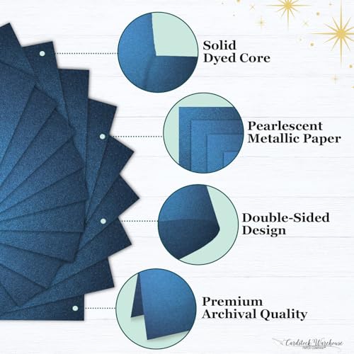 Cardstock Warehouse Stardream Lapis Lazuli Blue Cardstock Paper (25 Count)