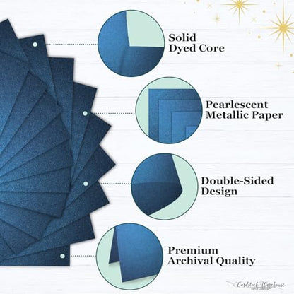 Cardstock Warehouse Stardream Lapis Lazuli Blue Cardstock Paper (25 Count)