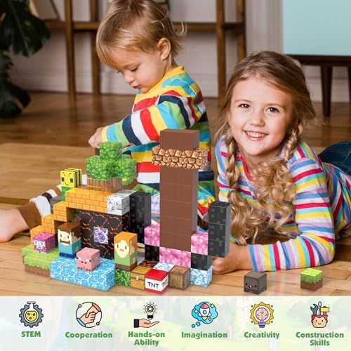 120pcs Magnetic Blocks (120 Count)