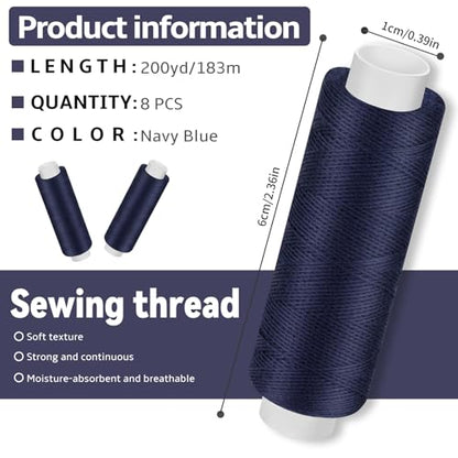 8 Rolls Sewing Thread (1600 Foot)
