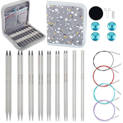 Lace Interchangeable Circular Knitting Needles (18 Count)