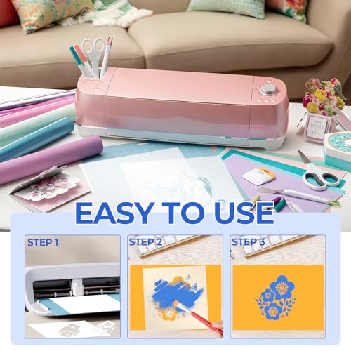 25 Pcs 7.5mil 12 x 12 Inch Milky Translucent PET Blank Stencil Sheets (25 Count)