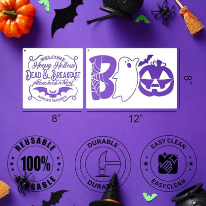 Halloween Stencils Large Hocus Pocus Stencil Pumpkin Stencils (10 Count)
