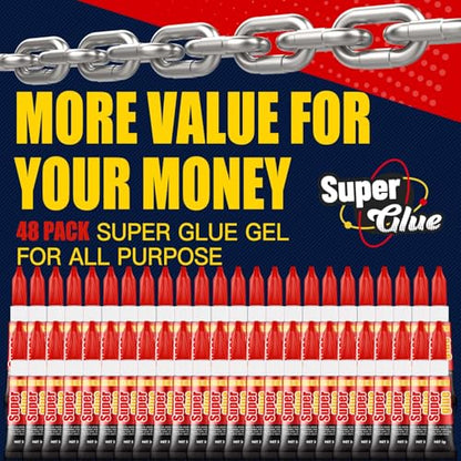 Super Glue Gel (48 Count)