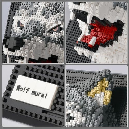 Wall Art Wolf Building Sets for Adults