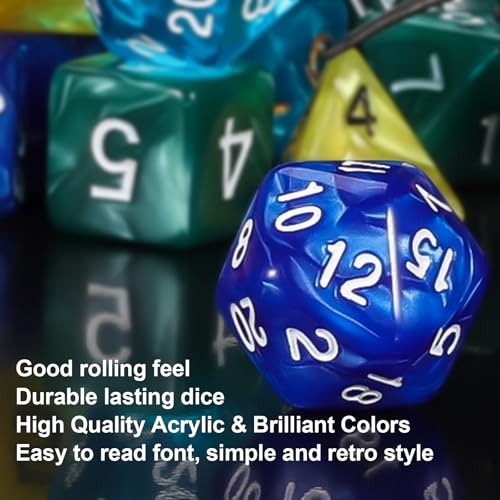 15 Sets Polyhedral Dice (105 Count)
