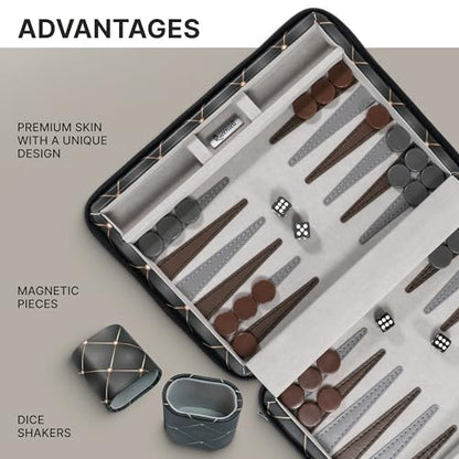 Magnetic Travel Backgammon Sets for Adults
