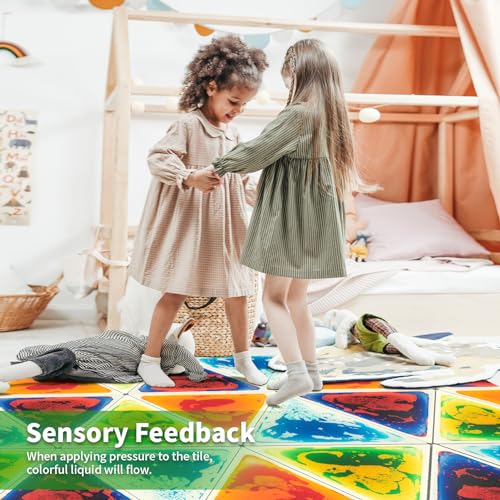 4 Sheet Liquid Triangle Sensory Tiles (4 Count)