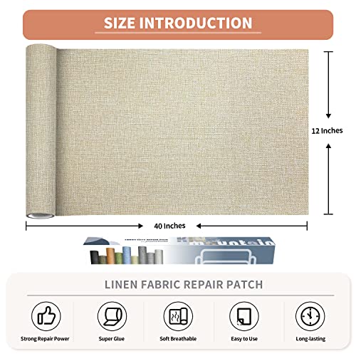 Coarse Linen Repair Patches (3.33 Sq Ft)