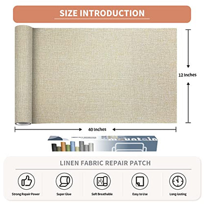 Coarse Linen Repair Patches (3.33 Sq Ft)