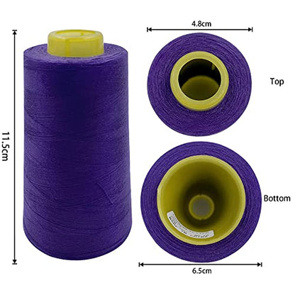 4 Cones of 3000 Yards Each Spool Thread for All Purpose (39370.079 Foot)