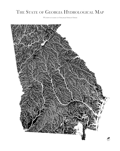 Hydrological River Map of Georgia