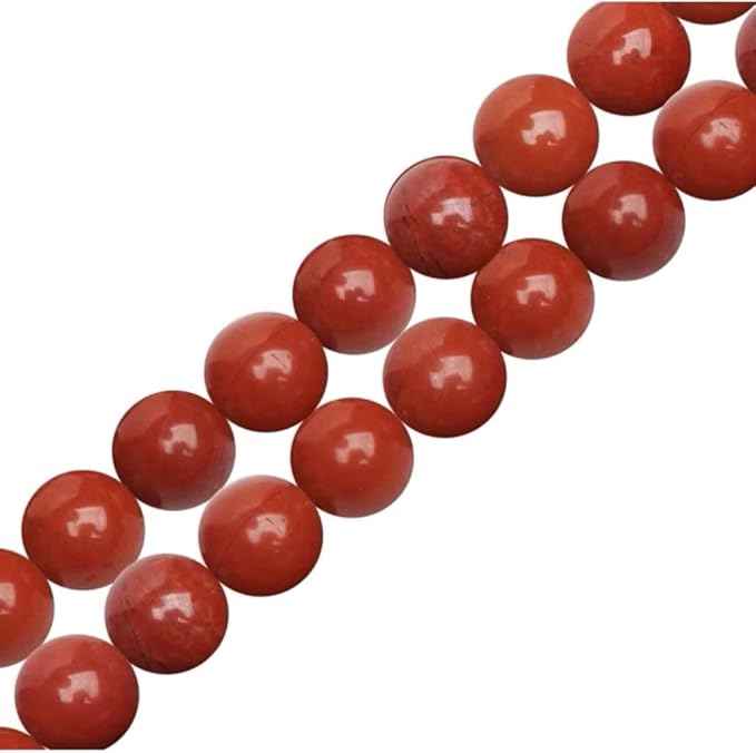 90pcs Adabele Natural Grade A Red Jasper Healing Gemstone 4mm (0.16 inch) Small Round Beads Gem Stone Spacer for Craft Jewelry Making GF33-4