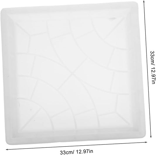 Toyvian Reusable Concrete Pavement Mold for Garden Stepping Stones Plastic Diy Paver Mold for Pathways Patios and Courtyards Easy to Install and Maintain