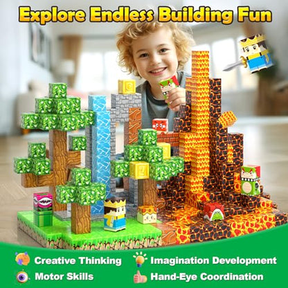 100PCS Magnetic Blocks Magnetic Building Blocks Sensory Toys for Kids Ages 3