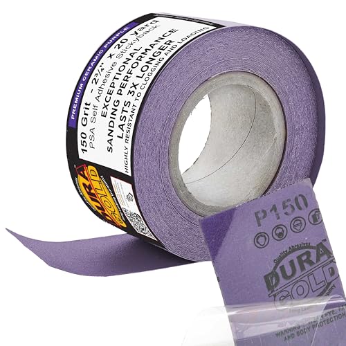 Premium 150 Grit PSA Purple Film Ceramic Longboard Sandpaper (60 Foot)