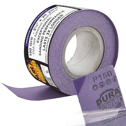 Premium 150 Grit PSA Purple Film Ceramic Longboard Sandpaper (60 Foot)