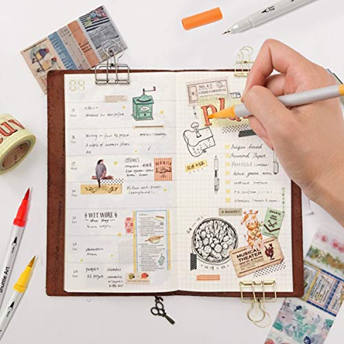 Dual Brush Marker Pens (56 Count)
