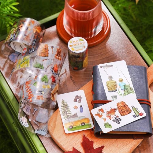 6 Rolls Travel PET Tape Set with Clip (6 Count)