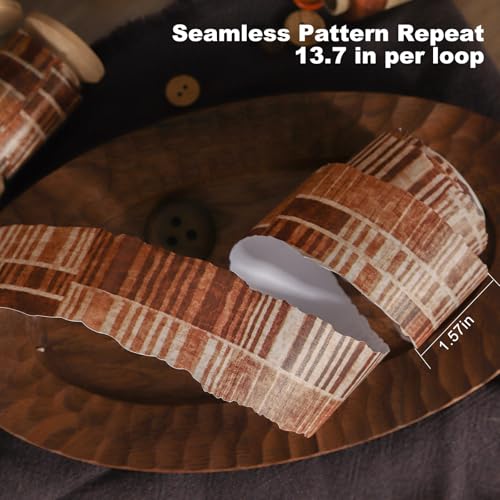 Tea Dyed Scrapbook Washi Tape Set (6 Count)