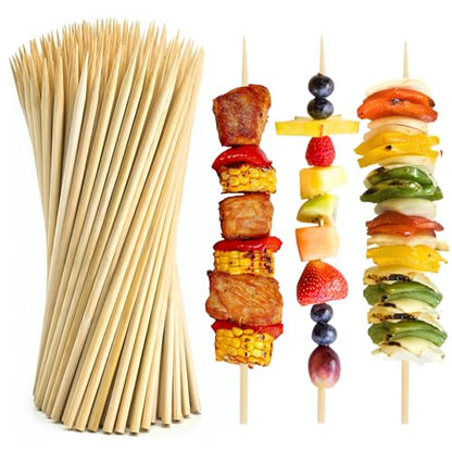 300 Pcs 10 inch Natural Bamboo Skewers