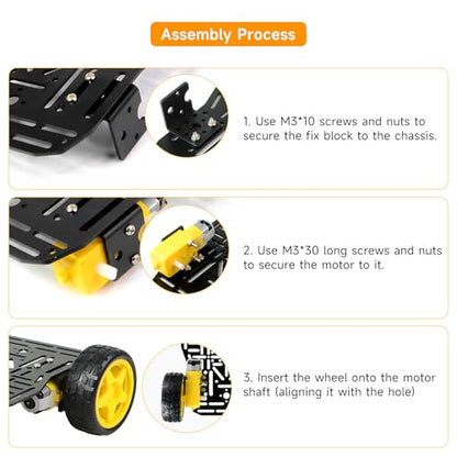 4WD Robot Chassis Kit for Arduino Raspberry Pi