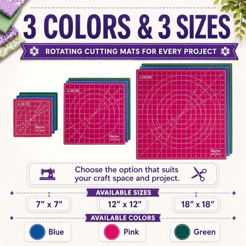 Rotating Cutting Mat 18" x 18"