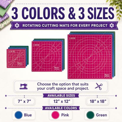 Rotating Cutting Mat 18" x 18"