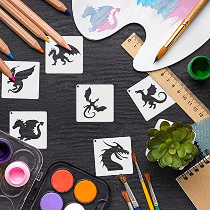 Small Stencils for Painting on Wood Burning Reusable (65 Count)